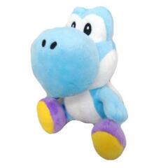 Little Buddy Super Mario All Star Yoshi - Light Blue Yoshi Plush, 7